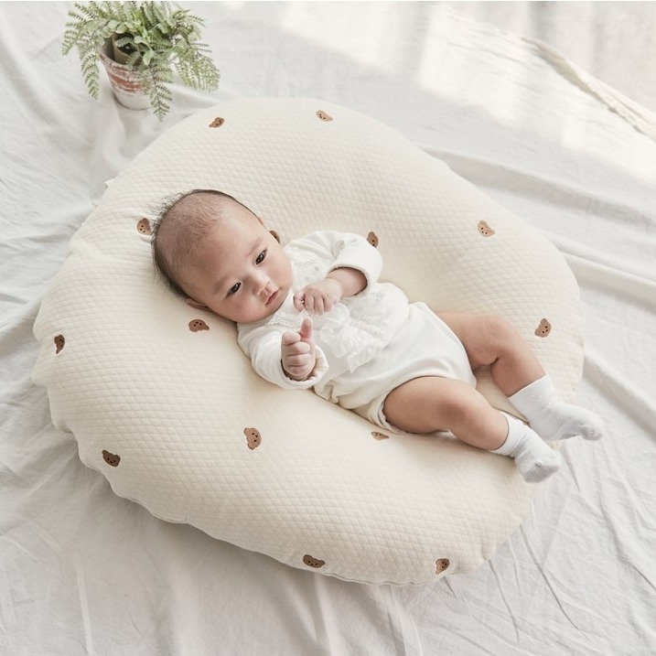 ロトトクッション　くま柄　チェリー柄 ROTOTObebe ロトトクッション 【popomi】公式オンラインストア