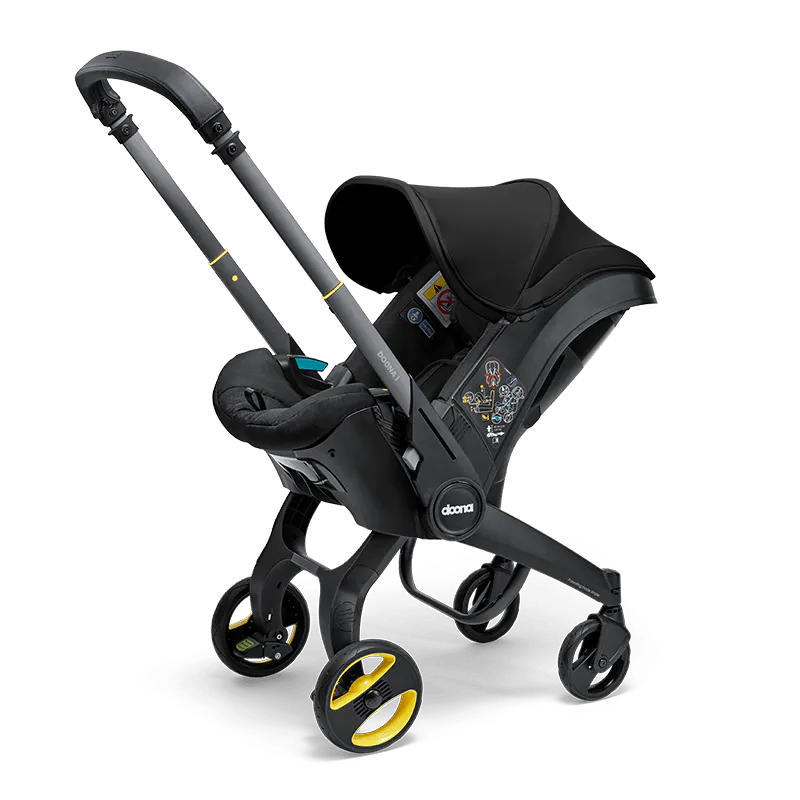 h*f様 ドゥーナ+ トラベルシステムベビーカー ブラック ドゥーナi